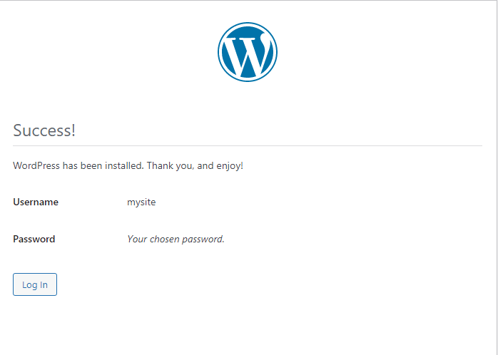 install WordPress