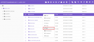 How to create a .htacess file.
